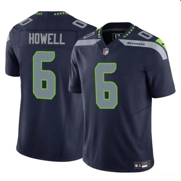 Seattle Seahawks #6 Sam Howell Navy 2023 F.U.S.E. Vapor Limited Stitched Jersey