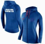 Nike Indianapolis Colts Full-Zip Performance Hoodie Blue