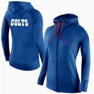 Nike Indianapolis Colts Full-Zip Performance Hoodie Blue
