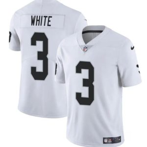 Las Vegas Raiders #3 Zamir White White 2024 Vapor Stitched Jersey