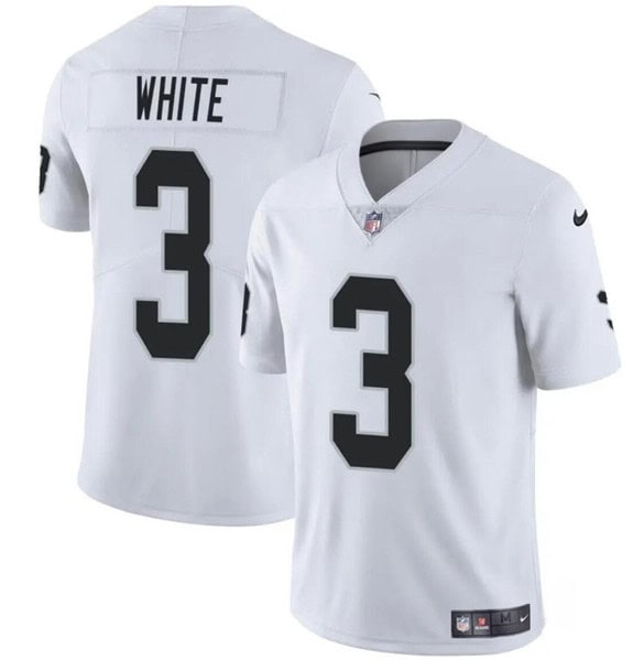 Las Vegas Raiders #3 Zamir White White 2024 Vapor Stitched Jersey