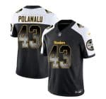 Pittsburgh Steelers #43 Troy Polamalu Black White 2023 F.U.S.E. Smoke Vapor Untouchable Limited Stitched Jersey