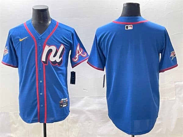 National League Atlanta Braves Blank Blue 2025 All-Star Edition Limited Stitched Jersey