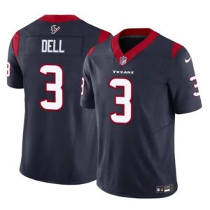 Houston Texans #3 Tank Dell Navy 2023 F.U.S.E. Vapor Untouchable Stitched Jersey
