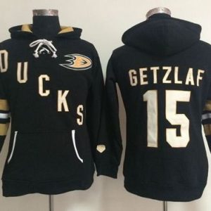 Anaheim Ducks #15 Ryan Getzlaf Black Old Time Heidi NHL Hoodie