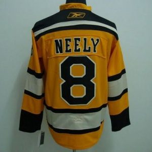 Bruins #8 Cam Neely Stitched Winter Classic Yellow Jersey