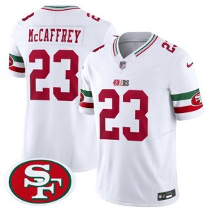 San Francisco 49ers #23 Christian McCaffrey White F.U.S.E. Mexico Vapor Limited Stitched Jersey