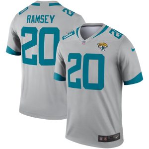 Jacksonville Jaguars #20 Jalen Ramsey Gray Inverted Legend Jersey