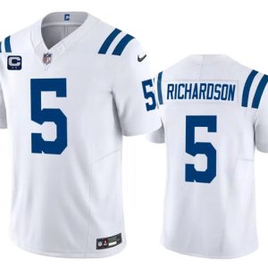 Indianapolis Colts #5 Anthony Richardson White 2024 F.U.S.E. With 2-Star C Patch Vapor Limited Stitched Jersey