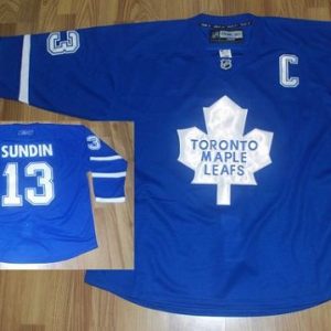 Maple Leafs #13 Mats Sundin Stitched Blue Jersey