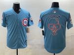Chicago Cubs Blue Harry Caray 'Holy Cow' Patch 2024 25 2nd Alternate Limited Stitched Jersey