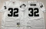 Las Vegas Raiders #32 Jack Tatum White Throwback Football Stitched Jersey
