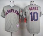 Indians #10 Yan Gomes Grey Cool Base Stitched Jersey