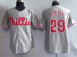 Mitchell And Ness Phillies #29 John Kruk Grey Stitched Throwback Jersey