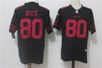 San Francisco 49ers #80 Jerry Rice Black Alternate Stitched Vapor Untouchable Limited Nike Jersey