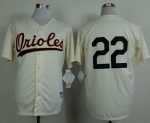 Orioles #22 Jim Palmer Cream 1954 Turn Back The Clock Stitched Jersey