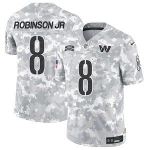 Washington Commanders #8 Brian Robinson Jr. Arctic Camo 2024 F.U.S.E. Salute To Service Limited Stitched Jersey