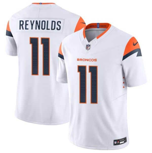Denver Broncos #11 Josh Reynolds White 2024 F.U.S.E. Vapor Limited Stitched Jersey