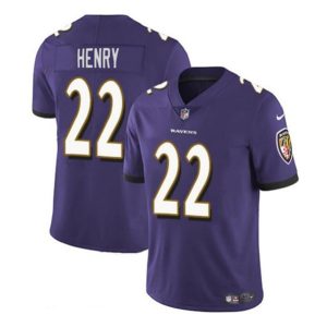 Baltimore Ravens #22 Derrick Henry Purple Vapor Limited Jersey