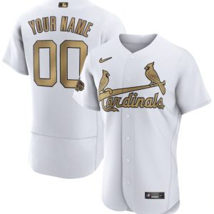 St. Louis Cardinals Active Player Custom White 2022 All-Star Flex Base Stitched Jersey