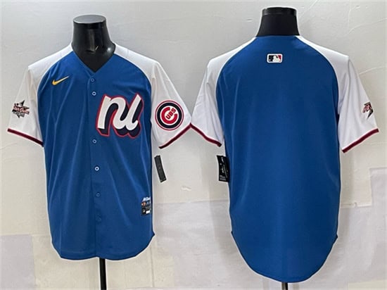 National League Chicago Cubs Blank Blue Alternate 2025 All-Star Edition Limited Stitched Jersey