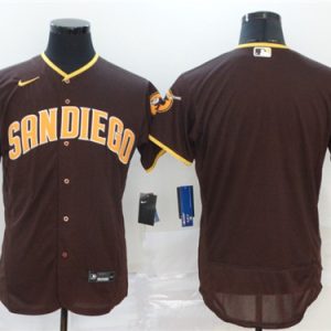 San Diego Padres Blank Coffee Flex Base Stitched Jersey
