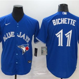 Toronto Blue Jays #11 Bo Bichette Majestic Blue Cool Base Stitched Jersey