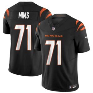 Cincinnati Bengals #71 Amarius Mims Black 2024 Draft F.U.S.E Vapor Untouchable Limited Stitched Jersey