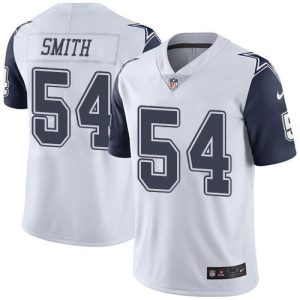Cowboys #54 Jaylon Smith White Stitched Limited Rush Nike Jersey