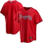 Atlanta Braves Red Cool Base Stitched Jersey