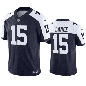 Dallas Cowboys #15 Trey Lance Navy 2023 F.U.S.E. Thanksgiving Limited Stitched Jersey