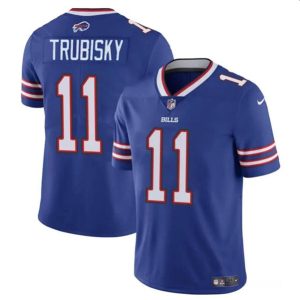 Buffalo Bills #11 Mitch Trubisky Blue Vapor Untouchable Limited Stitched Jersey