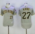 Pirates #27 Jung-Ho Kang Grey Flexbase Authentic Collection Stitched Jersey