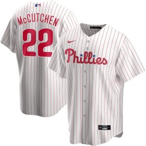 Philadelphia Phillies White #22 Andrew McCutchen Cool Base Stitched Jersey