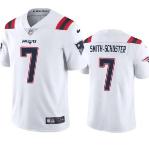 New England Patriots #7 JuJu Smith-Schuster White Vapor Untouchable Stitched Jersey