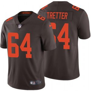 Cleveland Browns #64 JC Tretter New Brown Vapor Untouchable Limited Stitched Jersey