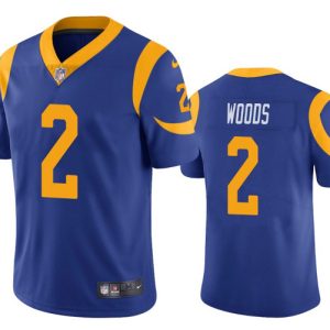 Los Angeles Rams #2 Robert Woods Blue Vapor Untouchable Limited Stitched Jersey