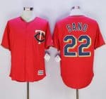 Twins #22 Miguel Sano Red New Cool Base Stitched Jersey