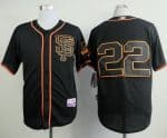 Giants #22 Jake Peavy Black Alternate Cool Base Stitched Jersey