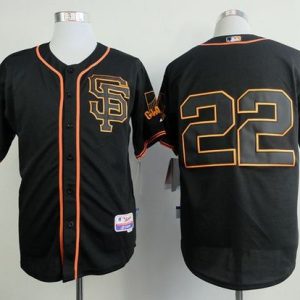 Giants #22 Jake Peavy Black Alternate Cool Base Stitched Jersey