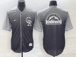 Colorado Rockies Gray Drrift Edition Team Big Logo Stitched Jersey