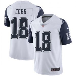 Dallas Cowboys #18 Randall Cobb White Color Rush Limited Stitched Jersey