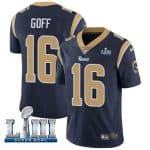 Los Angeles Rams #16 Jared Goff Navy Blue Super Bowl LIII Vapor Untouchable Limited Stitched Jersey