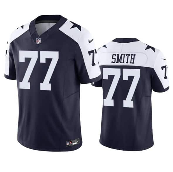 Dallas Cowboys #77 Tyron Smith Navy 2023 F.U.S.E. Vapor Limited Stitched Jersey