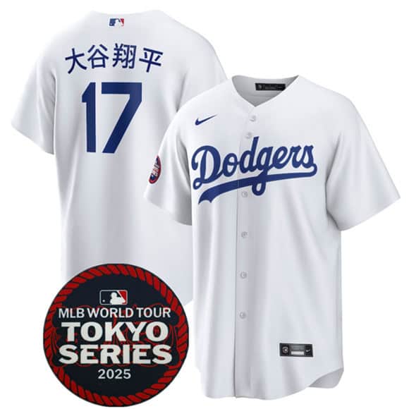 Los Angeles Dodgers #17 ´ó¹ÈÏèÆ½ White 2025 World Tour: Tokyo Series Home Stitched Jersey