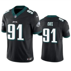 Philadelphia Eagles #91 Fletcher Cox Black 2023 F.U.S.E. Vapor Untouchable Limited Stitched Jersey