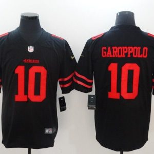 San Francisco 49ers #10 Jimmy Garoppolo Black Vapor Untouchable Limited Stitched Nike Jersey