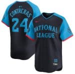 National League #24 William Contreras Navy 2024 All-Star Limited Stitched Jersey