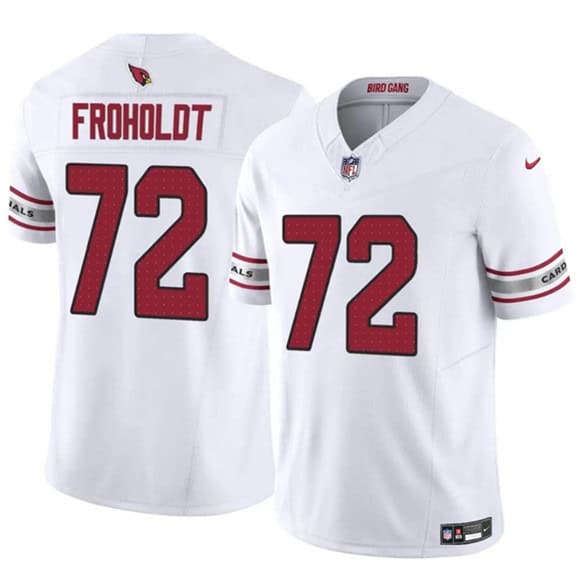 Arizona Cardinals #72 Hjalte Froholdt White 2025 F.U.S.E. Vapor Untouchable Limited Stitched Jersey