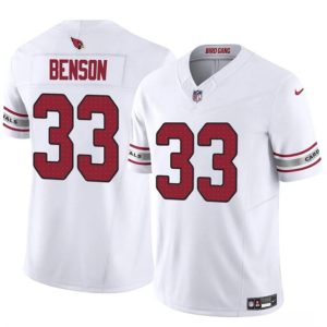 Arizona Cardinals #33 Trey Benson White 2024 F.U.S.E. Vapor Untouchable Limited Stitched Jersey